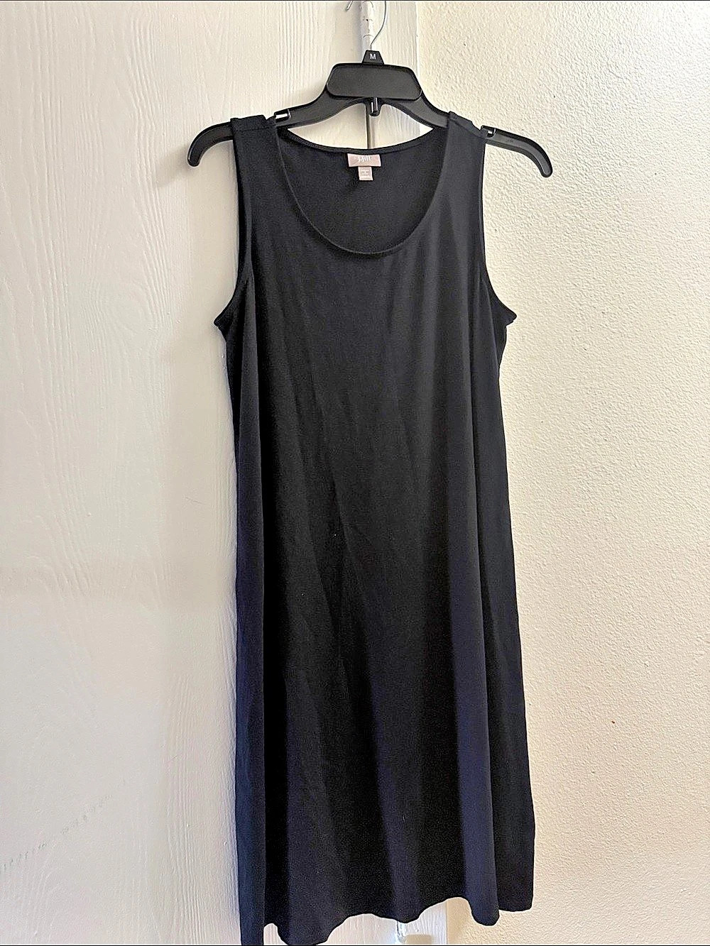 J.Jill Wearever A-Line Tank Dress Black Maxi Petite